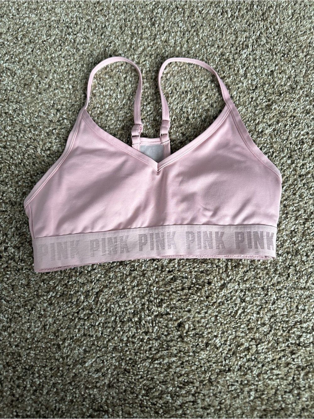 PINK Victoria's Secret Soft Pink Strappy Bralette